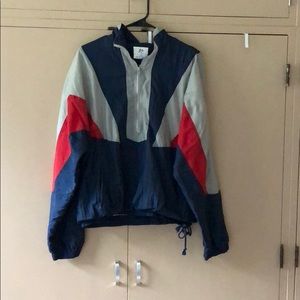 vintage windbreaker half zip